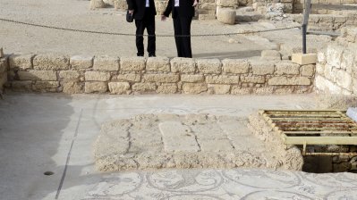 Nahostreise, 05.03.2014 - Besuch der Ruinen des historischen Palasts des Herodes in Caesarae in Caesarae