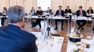 Gemeinsame Kabinettsitzung der Länder Nordrhein-Westfalen und Bayern in München