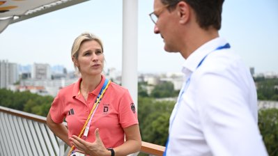 Besuch im Olympischen Dorf