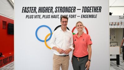 Besuch im Olympischen Dorf