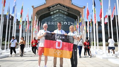 Besuch im Olympischen Dorf