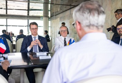 Treffen mit Frankreichs Wirtschaftsminister Bruno Le Maire