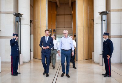 Treffen mit Frankreichs Wirtschaftsminister Bruno Le Maire