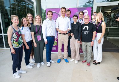 Besuch des Olympischen Jugendlagers des Landessportbundes NRW