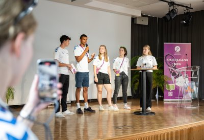 Besuch des Olympischen Jugendlagers des Landessportbundes NRW