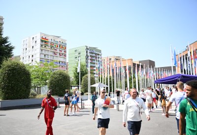 Besuch im Olympischen Dorf