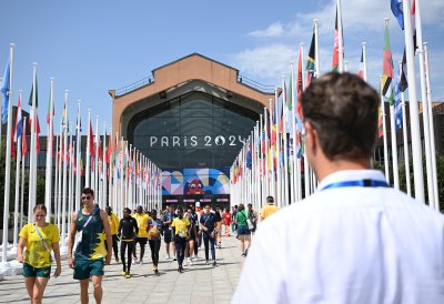 Besuch im Olympischen Dorf