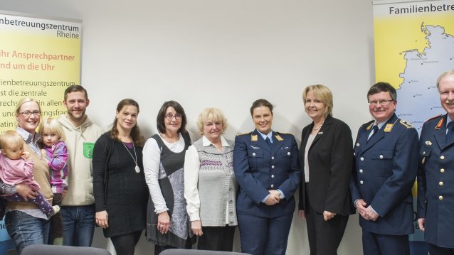 Ministerpräsidentin besucht das Familienbetreuungszentrum der Bundeswehr in der Theodor-Blank-Kaserne in Rheine, 13.01.2013