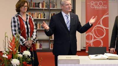 Besuch des Bundespräsidenten Joachim Gauck in Bielefeld, 18.02.2014