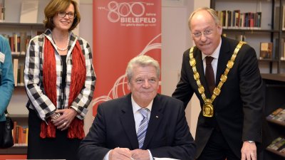 Besuch des Bundespräsidenten Joachim Gauck in Bielefeld, 18.02.2014