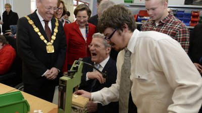 Besuch des Bundespräsidenten Joachim Gauck in Bielefeld, 18.02.2014