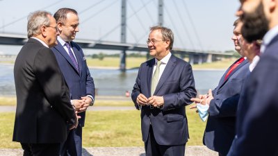 Ministerpräsident Laschet empfängt Schlesiens Marschall Jakub Chełstowski