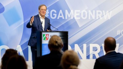 Ministerpräsident Armin Laschet eröffnet Zentrum zur Vernetzung der Games-Branche mit weiteren Wirtschaftsbereichen in Düsseldorf