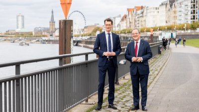 Ministerpräsident Hendrik Wüst übernimmt die Amtsgeschäfte in der Staatskanzlei