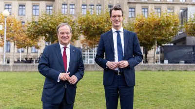 Ministerpräsident Hendrik Wüst übernimmt die Amtsgeschäfte in der Staatskanzlei