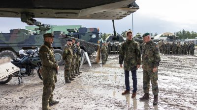 Besuch des deutschen Bundeswehr-Kontingents in Rukla