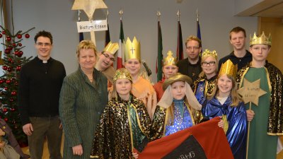 Ministerin Löhrmann empfängt Sternsinger in Düsseldorf, 04.01.2013