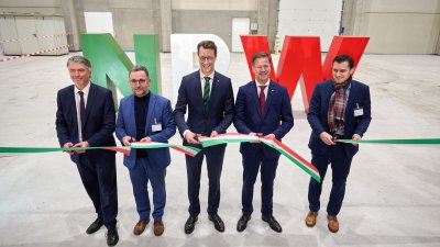 Ministerpräsident Hendrik Wüst übergibt erstes Gebäude der Forschungsfertigung Batteriezelle in Münster