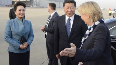 Abreise des chinesischen Staatspräsidenten Xi Jinping, 30. März 2014