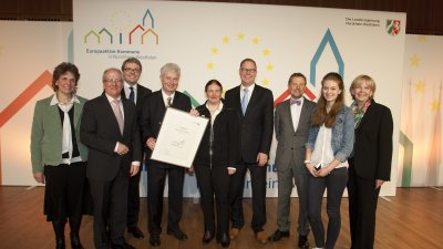 Europaaktive Kommunen aus NRW ausgezeichnet, 12.04.2013