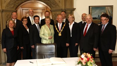 NRW-Tag 2014 in Bielefeld: Begrüßung im Rathaus