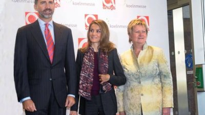 Besuch des spanischen Kronprinzenpaars Felipe und Letizia bei der „Anuga“-Messe in Köln, 07.10.2013