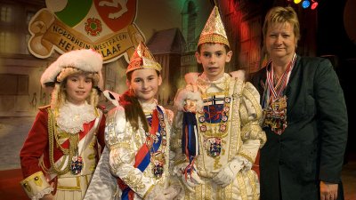 Ministerin Löhrmann empfängt die Kinderprinzenpaare und Kinderdreigestirne aus Nordrhein-Westfalen, 14.01.2013