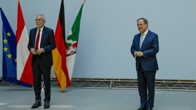 Ministerpräsident Armin Laschet empfängt den Bundespräsidenten der Republik Österreich, Alexander Van der Bellen