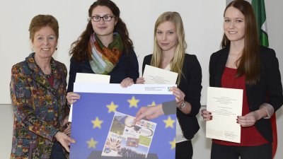 Ministerin Schwall-Düren zeichnet die Gewinner im Schülerfoto- und Kurzfilmwettbewerb „Eurovisions“ aus, 24.01.2014