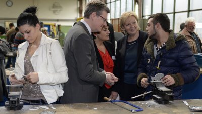 EU-Sozialkommissar Andor zu Besuch in Duisburg, 07.02.2014