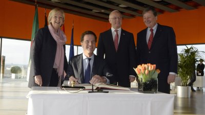 Niederländischer Ministerpräsident Mark Rutte zu Besuch in Nordrhein-Westfalen, 15.01.2014