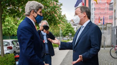 Ministerpräsident Armin Laschet empfängt US-Klimasondergesandten John Kerry