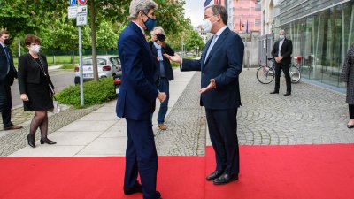 Ministerpräsident Armin Laschet empfängt US-Klimasondergesandten John Kerry