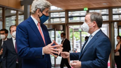 Ministerpräsident Armin Laschet empfängt US-Klimasondergesandten John Kerry