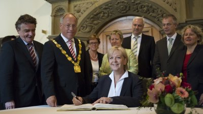 NRW-Tag 2014 in Bielefeld: Begrüßung im Rathaus