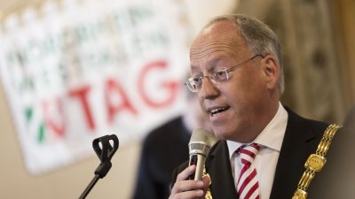 NRW-Tag 2014 in Bielefeld: Begrüßung im Rathaus