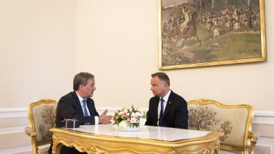 Ministerpräsident Armin Laschet trifft Staatspräsident Duda