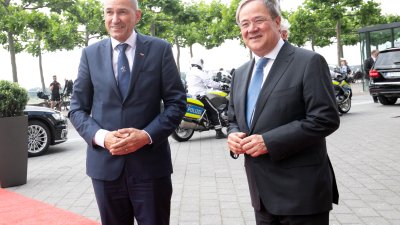 Ministerpräsident Armin Laschet trifft den slowenischen Ministerpräsidenten S.E. Janez Janša