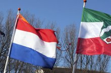 Flaggen Niederlande, NRW, Deutschland