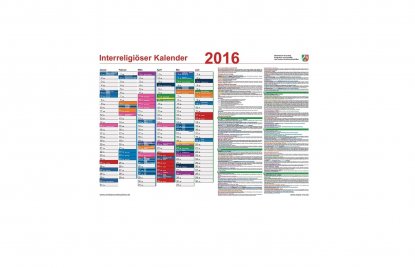 Interreligiöser Kalender 2016